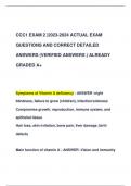 CCC1 EXAM 2 |2023-2024 ACTUAL EXAM  QUESTIONS AND CORRECT DETAILED  ANSWERS (VERIFIED ANSWERS ) ALREADY  GRADED A+