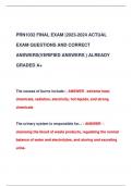 PRN1032 FINAL EXAM &vert;2023-2024 ACTUAL  EXAM QUESTIONS AND CORRECT  ANSWERS&lpar;VERIFIED ANSWERS &rpar; ALREADY  GRADED A&plus;