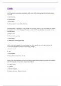 Electronic Health Record &lpar;EHR&rpar;EXAM PACKAGE DEAL WITH COMPLETE SOLUTIONS&period;