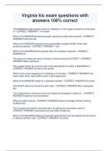 package deal for Virginia HIC updated 2024 exam &lpar;questions and answers&rpar; 100&percnt;Correct