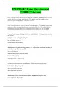 FPD  Bundled Exam Questions Package with Correct Answers