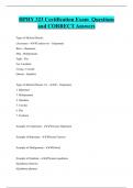 HPHY 323 Certification Exam Questions  and CORRECT Answers