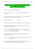 MEDCOM Certification Exam Questions  and CORRECT Answers