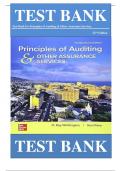 Test Bank for Principles of Auditing and Other Assurance Services 22nd Edition by Ray Whittington & Kurt Pany, ISBN:  9781260598087 |All Chapters Covered||Complete Guide A+|