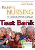 TEST BANK FOR PEDIATRIC NURSING THE CRITICAL COMPONENTS OF NURSING 2ND EDITION 