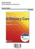 Test Bank for Clinical Guidelines in Primary Care, 3rd Edition by Hollier, 9781892418258, Covering Chapters 1-19 | Includes Rationales