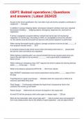 CEPT&semi; Bobtail operations &vert; Questions and answers &vert; Latest 2024&sol;25