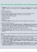 FINA 4357 EXAM 1 QUESTIONS AND ANSWERS 2024
