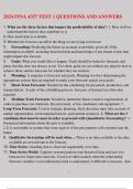 2024 FINA 4357 TEST 1 QUESTIONS AND ANSWERS