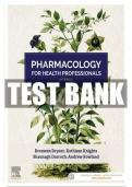 TEST BANK FOR PHARMACOLOGY FOR HEALTH PROFESSIONALS 5TH EDITION BRYANT