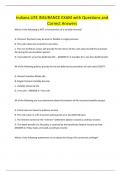 Indiana LIFE INSURANCE EXAM with Questions and Correct Answers