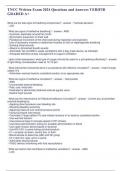 TNCC Written Exam 2024 Questions and AnswersGRADED A&plus;