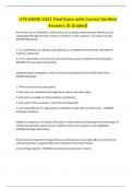UTA MARK-3321 EXAMS BUNDLE &vert; Questions with Correct Verified Answers