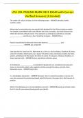 UTA &colon;DR&period; FRELING MARK 3321 EXAM with Correct Verified Answers &lpar;A Graded&rpar;