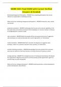MARK 3321 Final EXAM with Correct Verified Answers &lpar;A Graded&rpar;