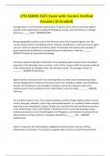 UTA MARK-3321 Exam with Correct Verified Answers &lpar;A Graded&rpar;