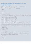 2023 BIOS 252 COMP EXAM QUESTIONS AND 100&percnt; CORRECT ANSWERS