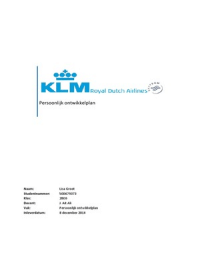 POP verslag KLM