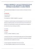 GEORGIA PROPERTY&sol; CASUALTY INSURANCE EXAM 2024&sol;ACTUAL 100&plus; QUESTIONS AND VERIFIED ANSWERS GUARANTEED A&plus; &sol;LATEST UPDATE