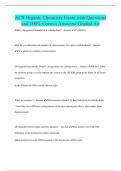 ACS Organic Chemistry Exam with Questions and 100&percnt; Correct Answers&sol; Graded A&plus;