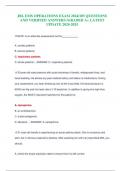 JBL EMS OPERATIONS EXAM 2024&sol;105 QUESTIONS AND VERIFIED ANSWERS &sol;GRADED A&plus; LATEST UPDATE 2024-2025