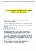  Medical paramedic fisdap questions and answers well illustrated.