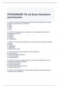 STRASINGER 7th ed Exam Questions and Answers