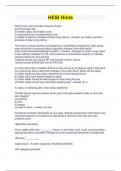 HESI Hints Questions & Answers
