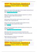 NEIEP 500 Final Exam: Questions &	 Answers	 2023/2024 A+ GRADED