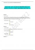 NURS 6501 ADVANCED PATHOPHYSIOLOGY WEEK 2 EXAM LATEST 2023&sol;2024&lpar; SOLVED&rpar; A&plus;