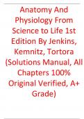 Solutions Manual For Anatomy and Physiology From Science to Life 1st Edition Jenkins&comma; Kemnitz&comma; Tortora