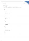  BIOL SCIN 132 QUIZ 5 QUESTIONS WITH ANSWERS