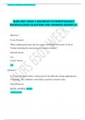 NURS 6501 WEEK 3 ADVANCED PATHOPHYSIOLOGY EXAM2023/2024 QUESTIONS AND ANSWERS GRADED A+