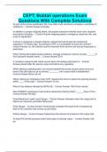 CEPT&semi; Bobtail operations Exam Questions With Complete Solutions