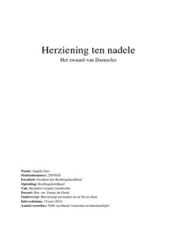 Scriptie Herziening ten nadele (strafrecht) 2014