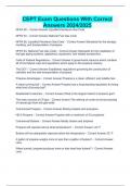 CEPT Exam Questions With Correct Answers 2024&sol;2025