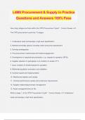 L4M8 Procurement & Supply in Practice Questions and Answers 100% Pass