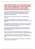 WGU D074 Principles of Accounting Actual  Exam Update 2024 Latest &vert; D074 Principles  of Accounting WGU Exam Latest 2024  Questions and Correct Answers Rated A&plus;