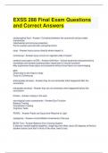 EXSS 288 Final Exam Questions and Correct Answers