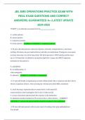 JBL EMS OPERATIONS PRACTICE EXAM WITH REAL EXAM QUESTIONS AND CORRECT ANSWERS&vert; GUARANTEED A&plus; &vert;LATEST UPDATE 2024-2025