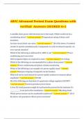 ABYC Advanced Pretest Exam Questions with verified  Answers &lpar;SCORED A&plus;&rpar;