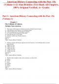 Test Bank for American History Connecting with the Past 15th Edition (Volume 1+2) By Alan Brinkley (All Chapters, 100% Original Verified, A+ Grade)