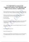 CLG 0010 DoD Governmentwide  Commercial Purchase Card | Questions with  100% Correct Answers | Updated 2024.