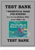 Test Bank For Theoretical Basis for Nursing, Third Edition 3rd Edition by Melanie McEwen||ISBN 9781605473239||Complete Guide A+