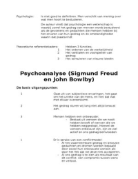 69 pagina's Palet van de psychologie met de notities van hoorcollege