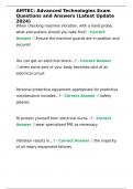AMTEC&colon; Advanced Technologies Exam Questions and Answers &lpar;Latest Update 2024&rpar;