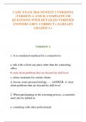 CADC EXAM 2024 NEWEST 2 VERSIONS (VERSION A AND B) COMPLETE 230 QUESTIONS WITH DETAILED VERIFIED ANSWERS (100% CORRECT) /ALREADY GRADED A+