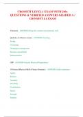 CROSSFIT LEVEL 1 EXAM 2024 LATEST WITH  240+ QUESTIONS & VERIFIED ANSWERS  GRADED A / CROSSFIT L1 EXAM