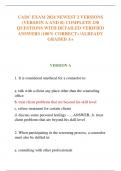 CADC EXAM 2024 NEWEST 2 VERSIONS &lpar;VERSION A AND B&rpar; COMPLETE 230 QUESTIONS WITH DETAILED VERIFIED ANSWERS &lpar;100&percnt; CORRECT&rpar; &sol;ALREADY GRADED A&plus;
