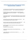 A-1 Driving School Assignment &num;3 Answered Correctly&comma; Already Graded A&plus;&comma;  A1 Driving School - Final Test Latest Update - With Correct Answers Already Graded A&plus;